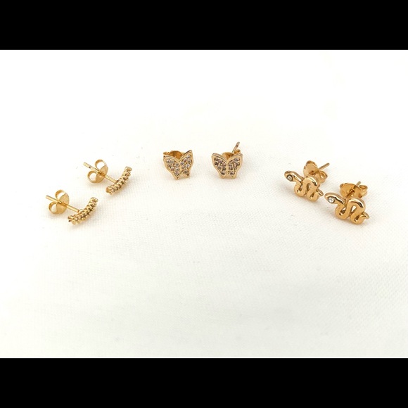 Tiny Stud Earrings - Picture 12 of 12